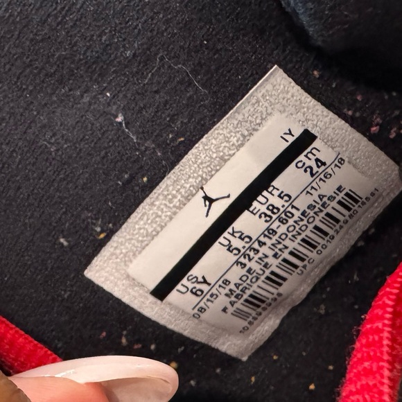 🔵 Jordan 6 Rings 'Gym Red' Size 6 Youth - Picture 8 of 8